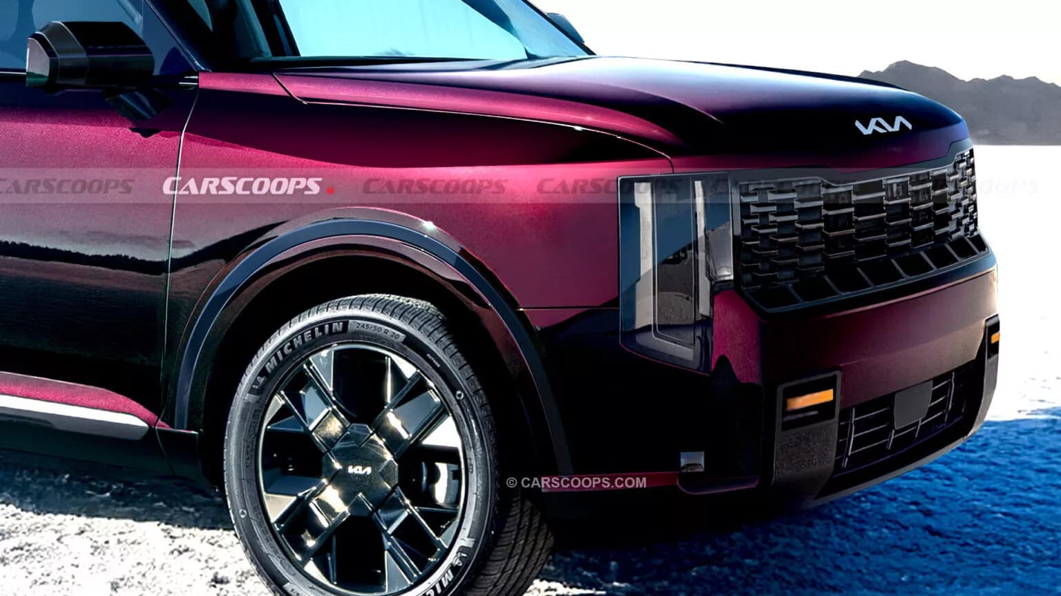 Большой внедорожник Kia Telluride 2026 обновится: новый дизайн и